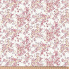 Popelina estampada SAICHU Blanco / Multicolor rosados